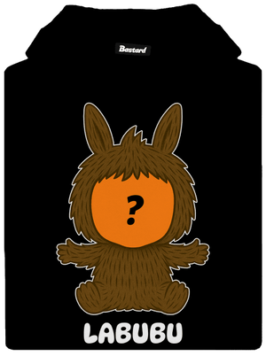 Labubu pánská mikina klokanka Black