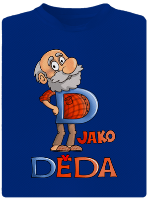 D jako děda pánské sportovní tričko Royal Blue Mal
