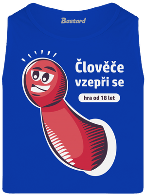 Člověče vzepři se pánské tílko Royal Blue