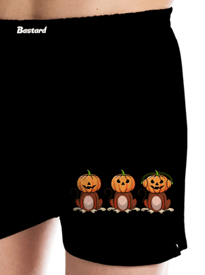 Halloween opičky pánské trenky Black