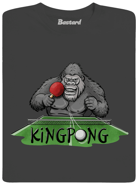 King pong pánské dlouhý rukáv Dark Grey