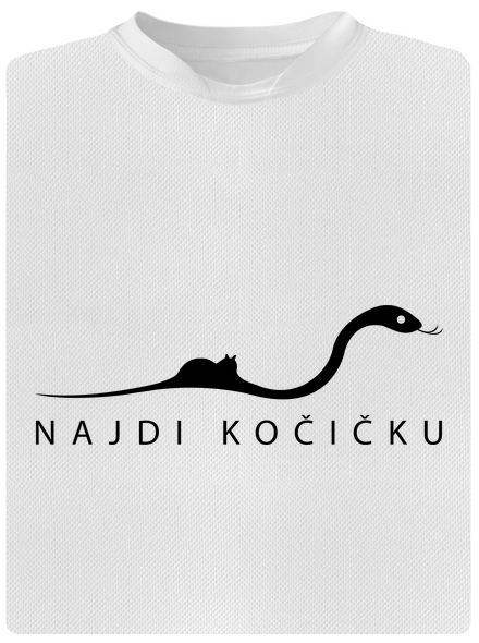 Najdi kočičku pánské sportovní tričko White
