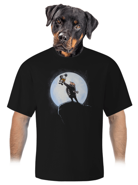 Mimoní král unisex tričko oversized Black