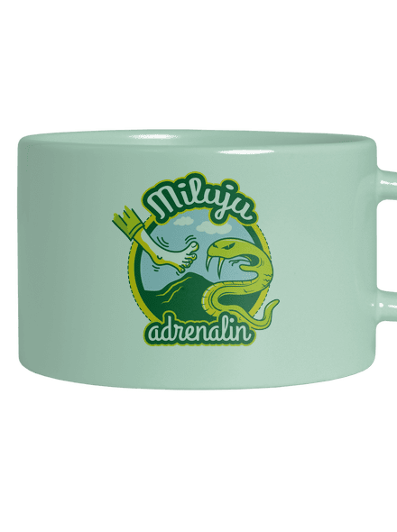 Miluju adrenalin hrnek makronka Mint Macaron
