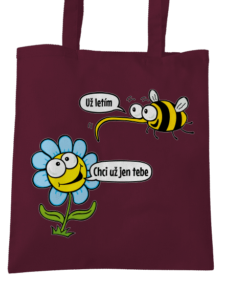 Chci už jen tebe taška Burgundy