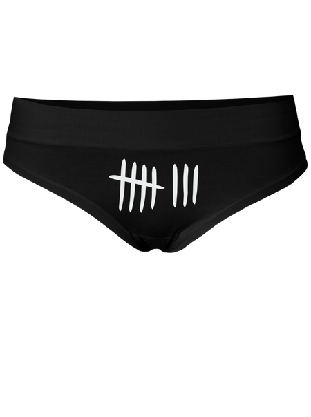 Skóre - černé kalhotky