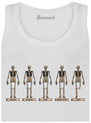 Kostry dámské tílko klasické White