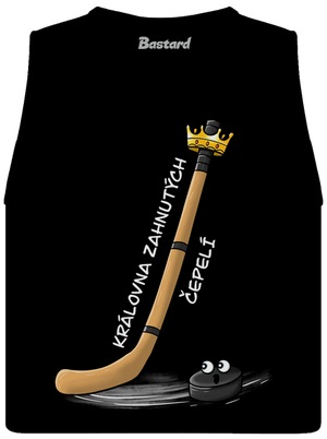 Král zahnutých čepelí - hokej dámské tílko volné Black