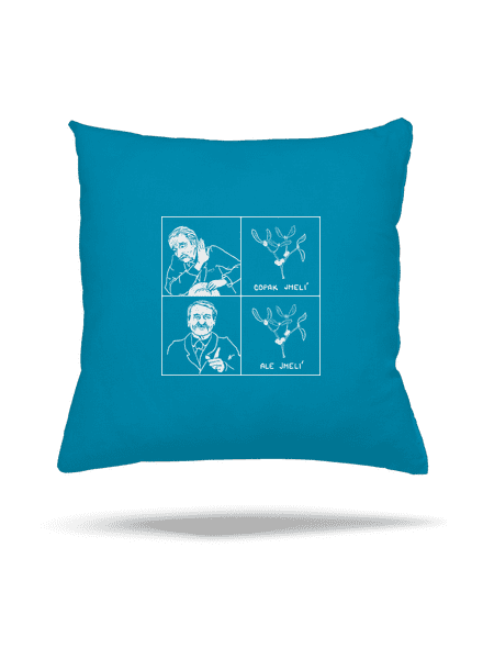 Cimrman: Copak jmelí polštář Blue Turquoise