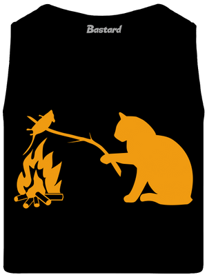 Kočka a myš pánské tílko Black