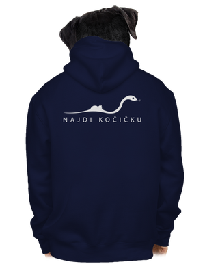 Najdi kočičku pánská mikina na zip Navy