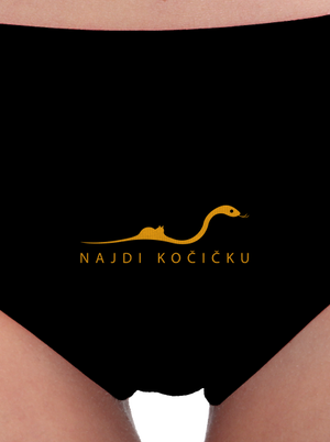 Najdi kočičku dámské kalhotky Black