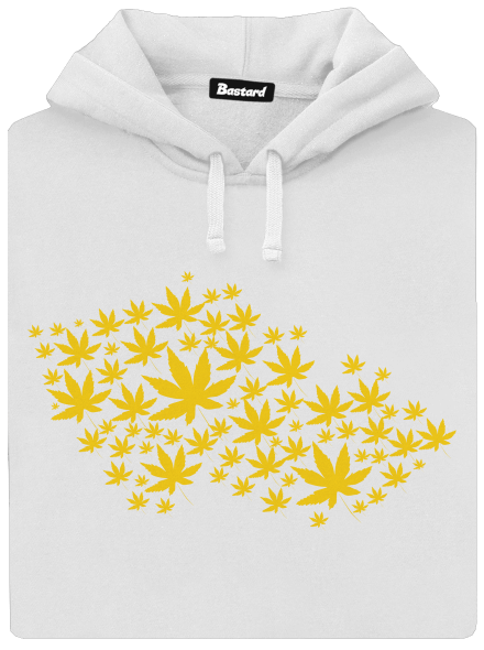 Ganja country dámská mikina klokanka White