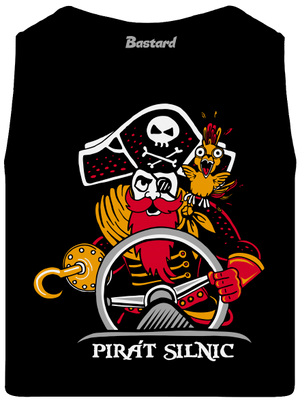 Pirát silnic pánské tílko Black