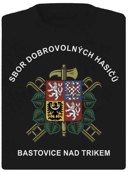 Sbor dobrovolných hasičů s vlastním erbem obce dámské sportovní tričko Black