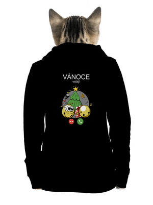 Vánoce volají dámská mikina na zip Black