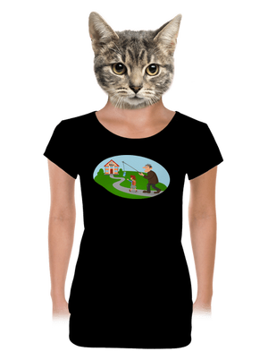 dámské tričko s lemem