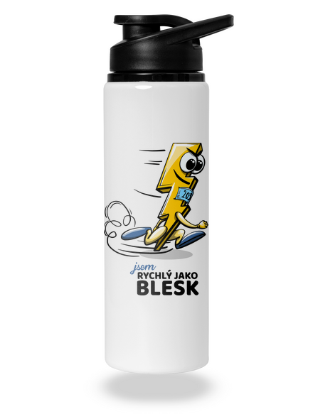 Rychlý jako blesk lahev na vodu White