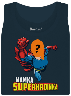 Mamka superhrdinka dámské tílko klasické Navy