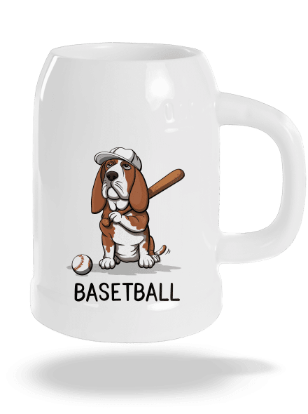 Basetball půllitr White