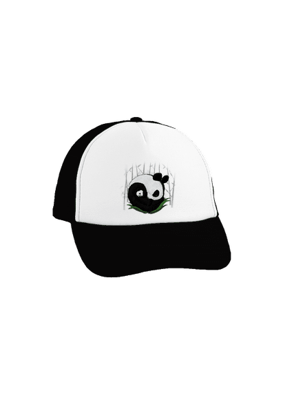 Dvě spící pandy kšiltovka truckerka Black cap