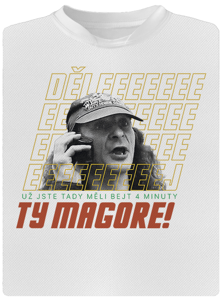 B18: Jiří Kára pánské sportovní tričko White