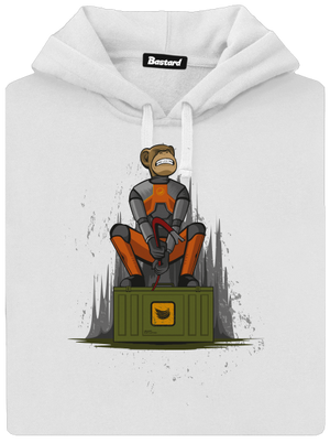 Ape-Life dámská mikina klokanka White