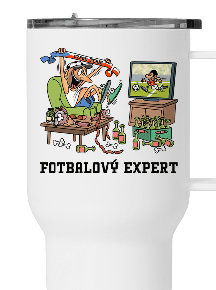 Fotbalový expert termohrnek White