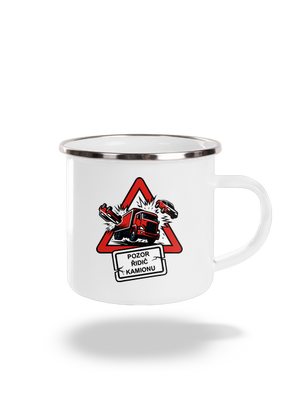 Řidič kamionu plecháček White