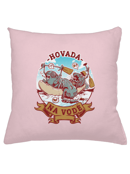 Hovada na vodě polštář Light Pink