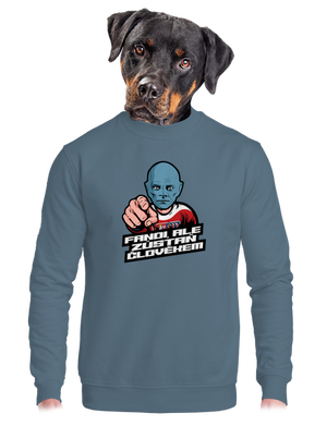 unisex mikina bez kapuce