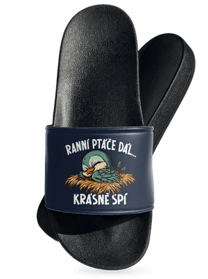 Ranní ptáče spí pantofle Navy