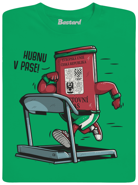 Hubnu v pase pánské tričko Kelly Green