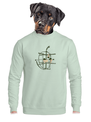 unisex mikina bez kapuce