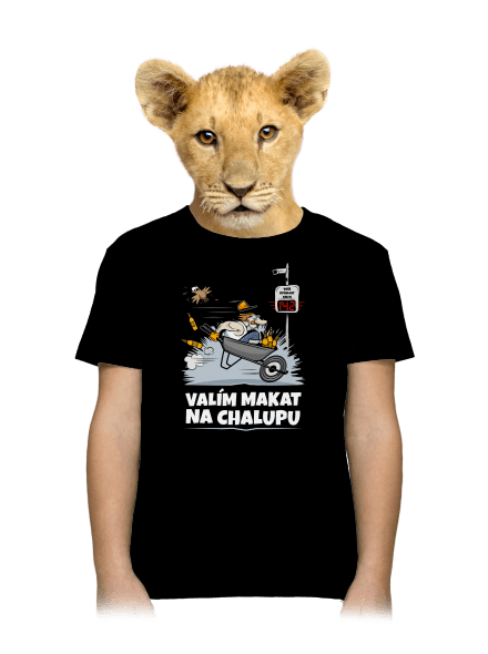 Valím na chalupu dětské tričko Black