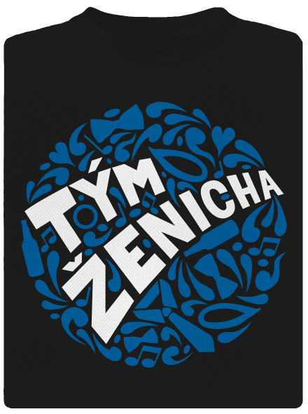 Tým ženicha pánské sportovní tričko Black