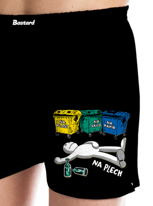 Tříděný odpad pánské trenky Black