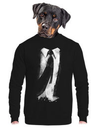 unisex mikina bez kapuce