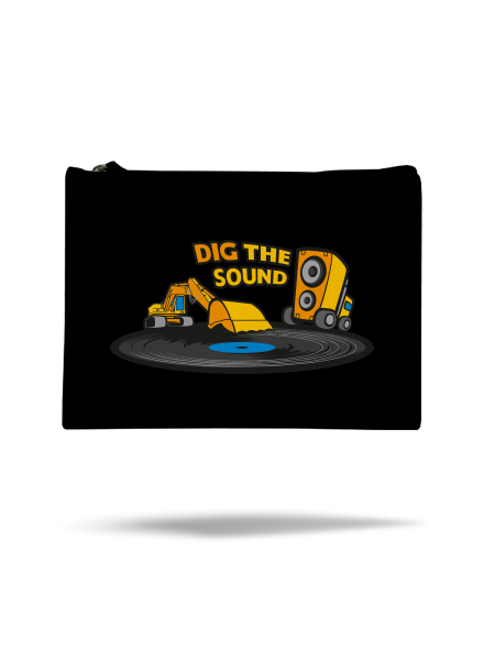 Dig the sound taštička Black