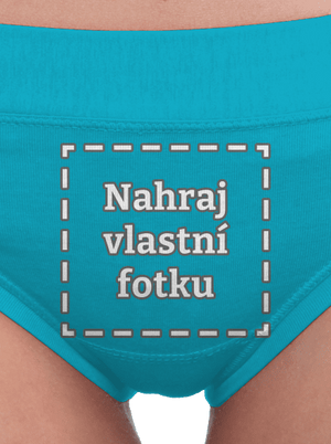 Vlastní potisk dámské kalhotky Turquoise