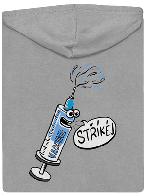 Stříkej pánská mikina na zip Light Melange