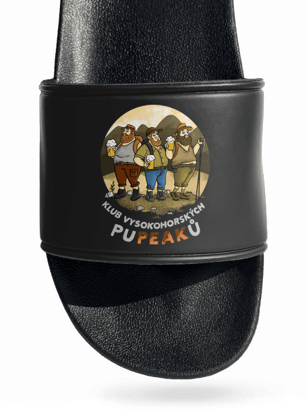 Klub pupeaků pantofle Black