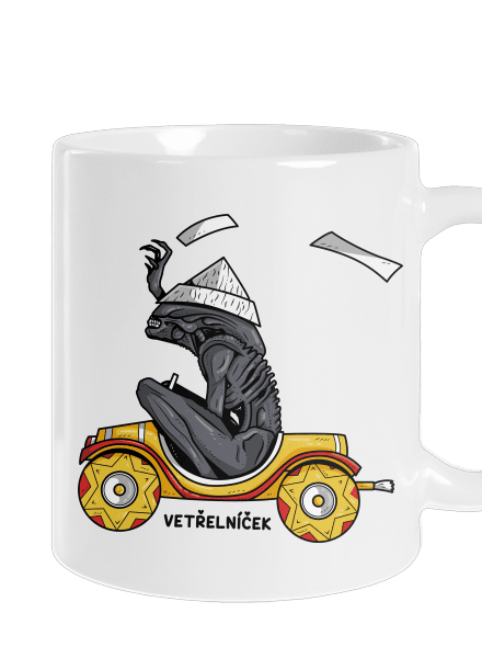 Vetřelníček klasický hrnek White