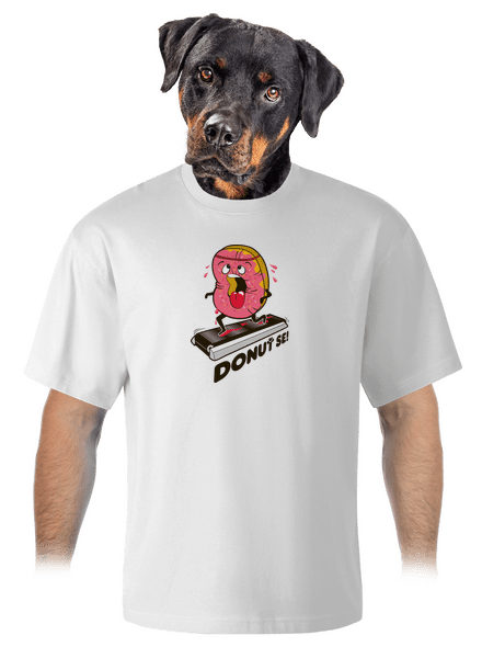 Donuť se unisex tričko oversized White