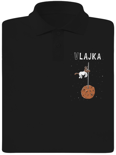 Vlajka pánská polokošile Black