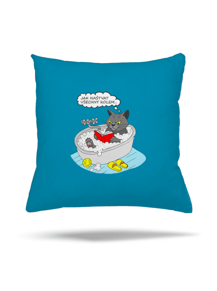 Jak všechny naštvat polštář Blue Turquoise