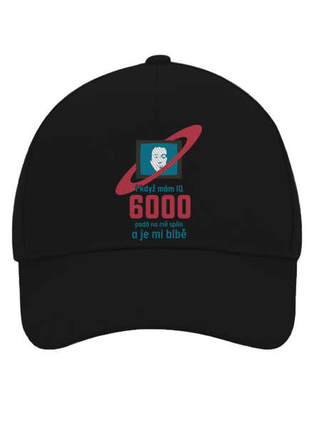 IQ 6000 kšiltovka baseballka Black