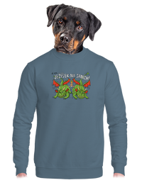 unisex mikina bez kapuce