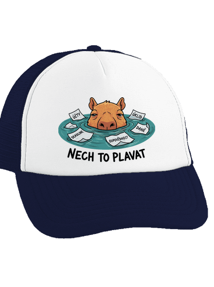 Nech to plavat kšiltovka truckerka French Navy cap