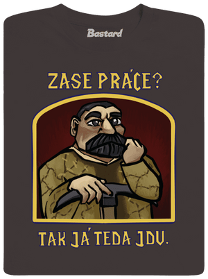 Zase práce? pánské dlouhý rukáv Bear Brown